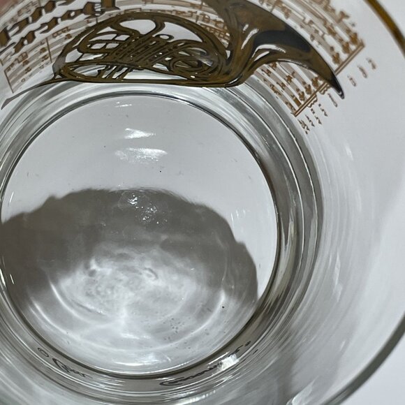 Vintage Cera Cassandra French Horn Glassware Rocks 14 Oz Musical Set of 4 NIB - Picture 6 of 11